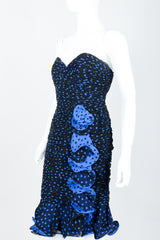 Polka Dot Strapless Dress