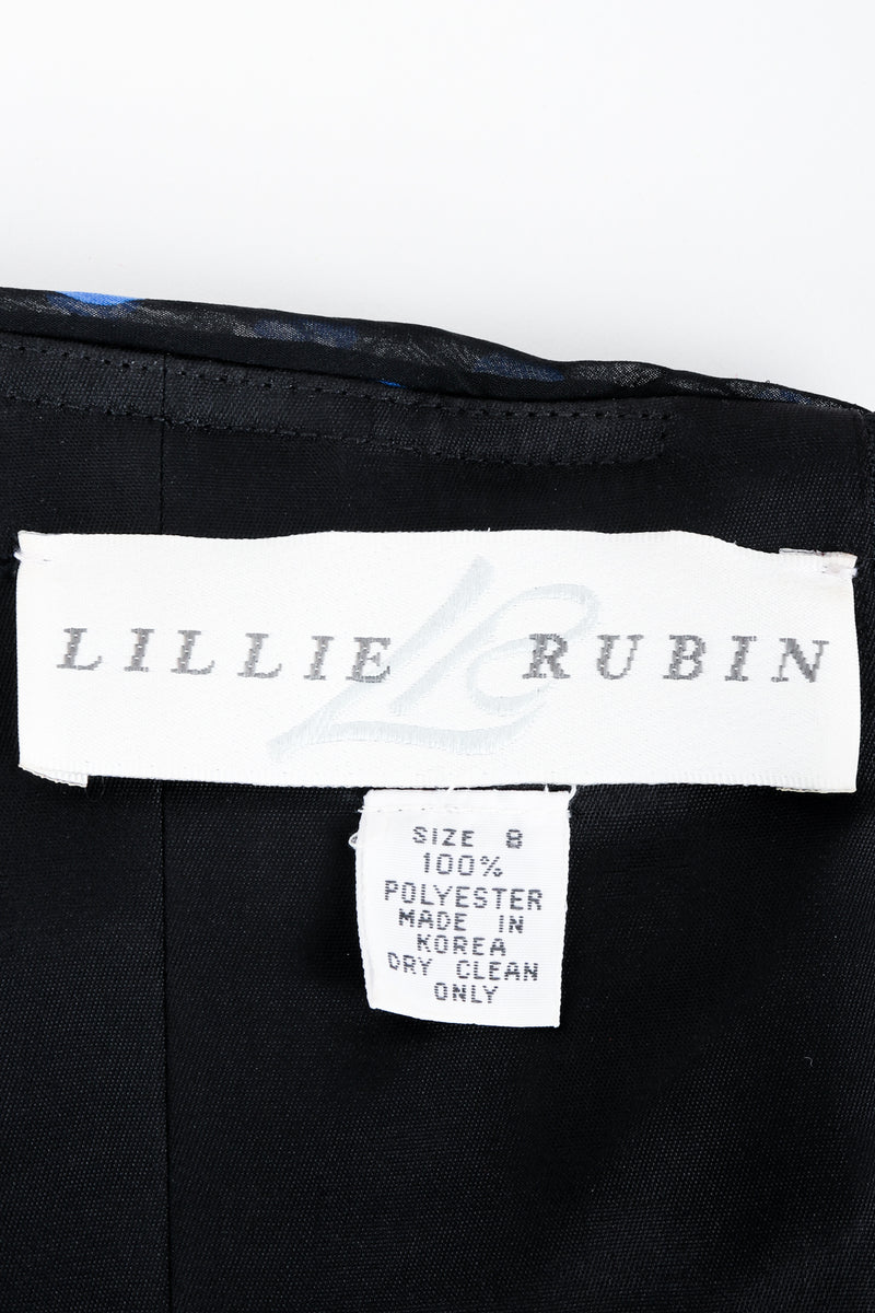 Vintage Lillie Rubin Cocktail Dress on Mannequin Label at Recess