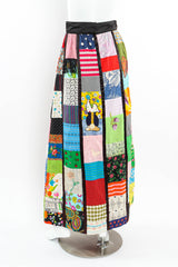 Vintage Lilli Mixed Patchwork Skirt mannequin back @ Recess Los Angeles