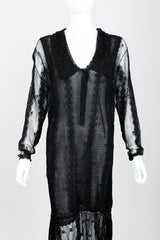 Vintage Lim's Sheer Crochet Lace Dress on Mannequin front crop at Recess Los Angeles