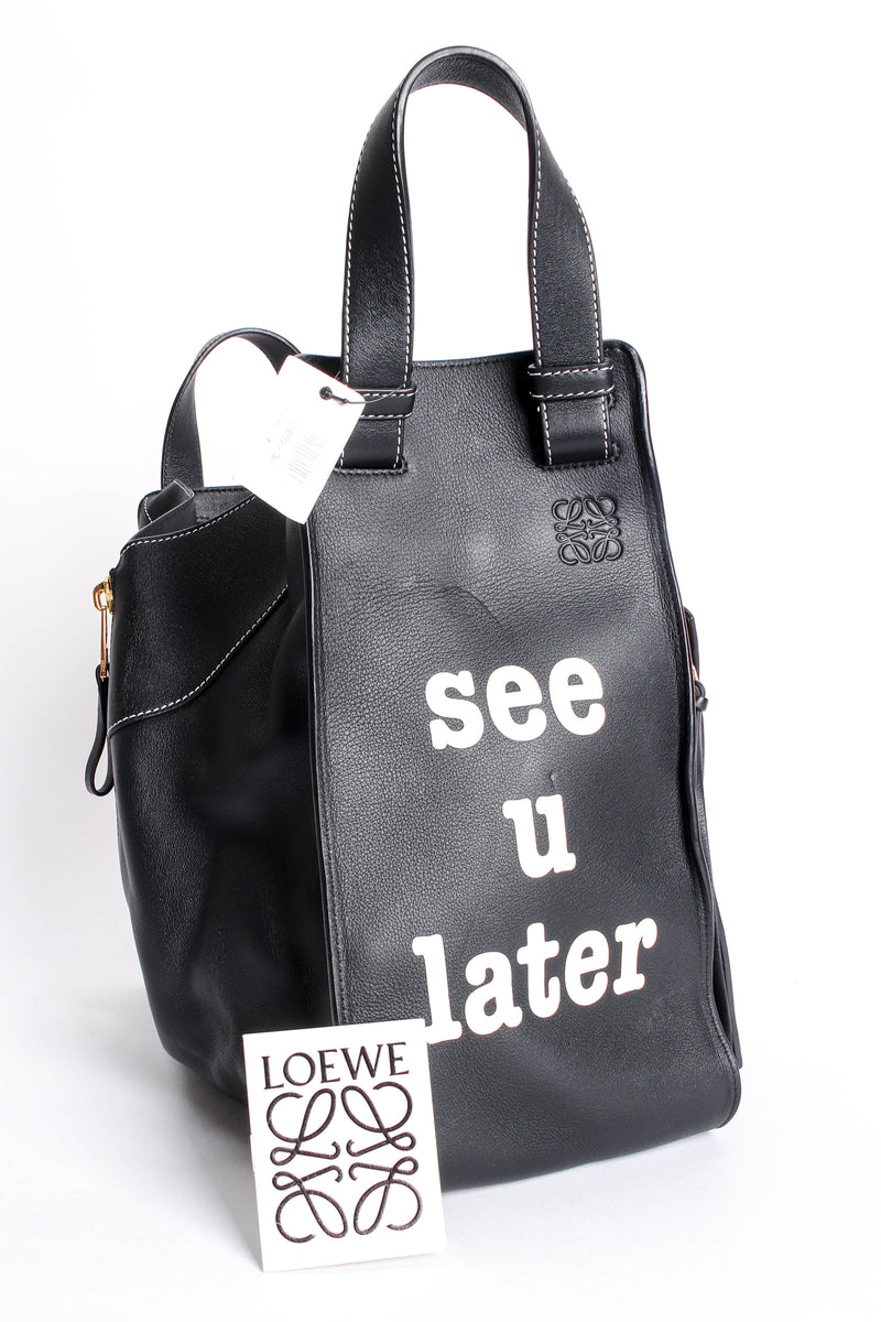 Loewe See U Later Leather Hammock Bag front at Recess Los Angeles
