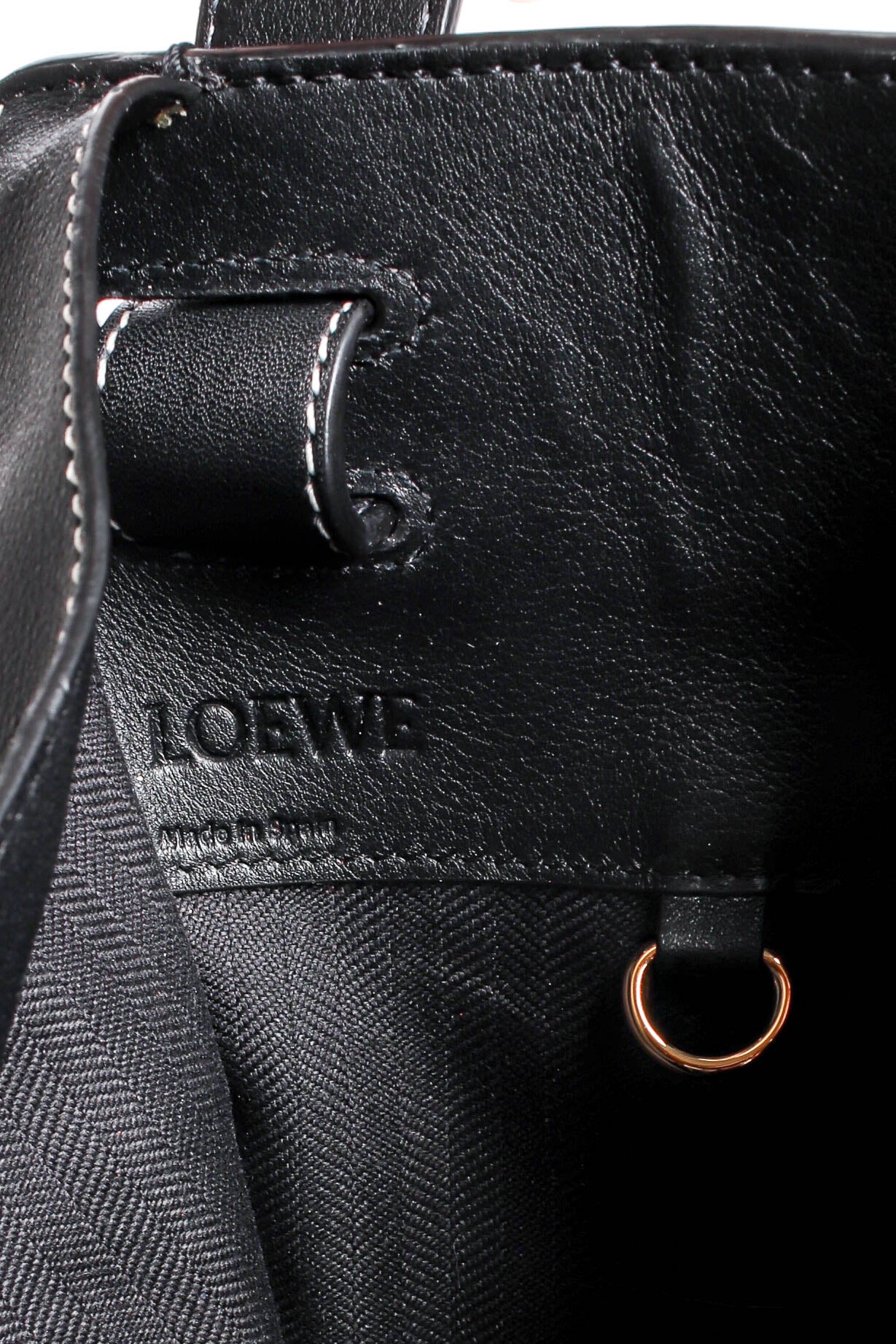 Loewe See U Later Leather Hammock Bag signature at Recess Los Angeles