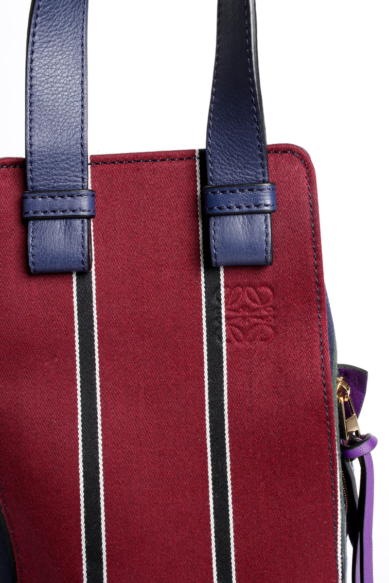 Loewe Shoulder Bag Canvas Red Overall Pattern