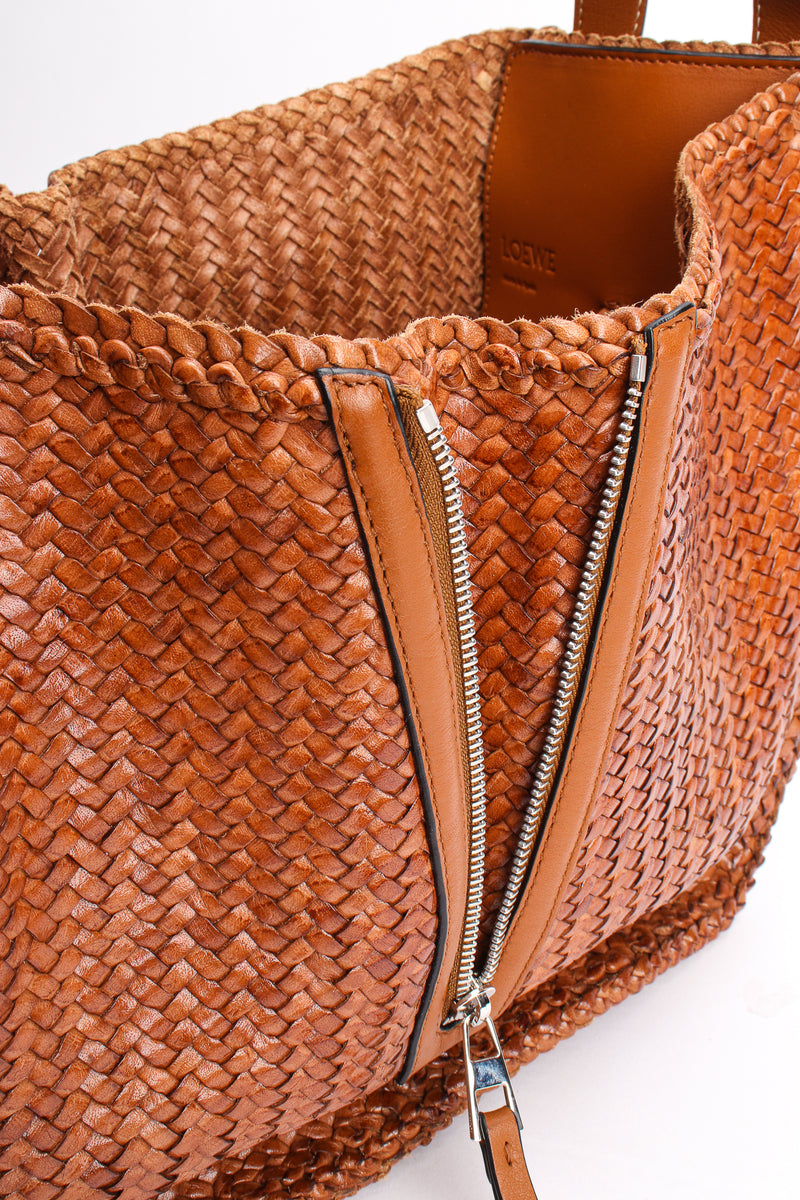 Loewe 2019 Woven Leather Hammock Bag sie zip at Recess Los Angeles