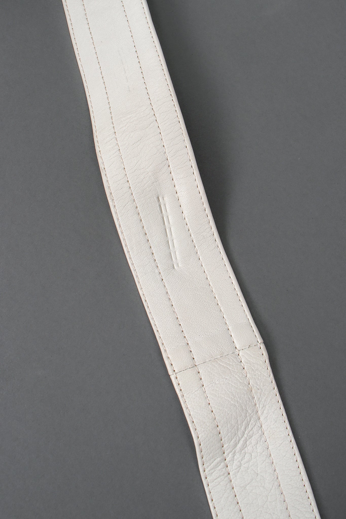 Vintage Loewe Belted Leather Pleat Pant belt wear at Recess Los Angeles
