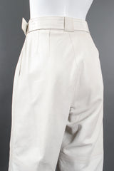 Vintage Loewe Belted Leather Pleat Pant on Mannequin back crop at Recess Los Angeles