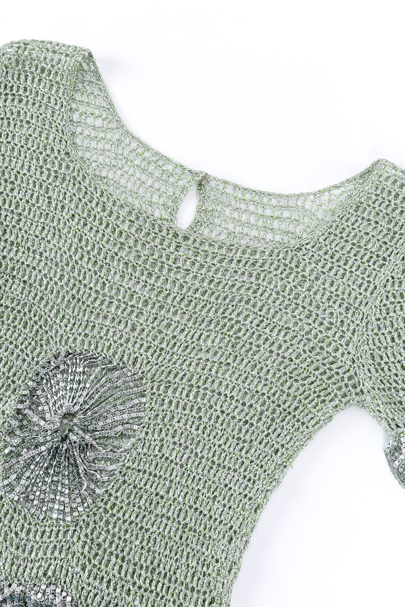Knit top with chain details by Loris Azzaro flat lay @recessla