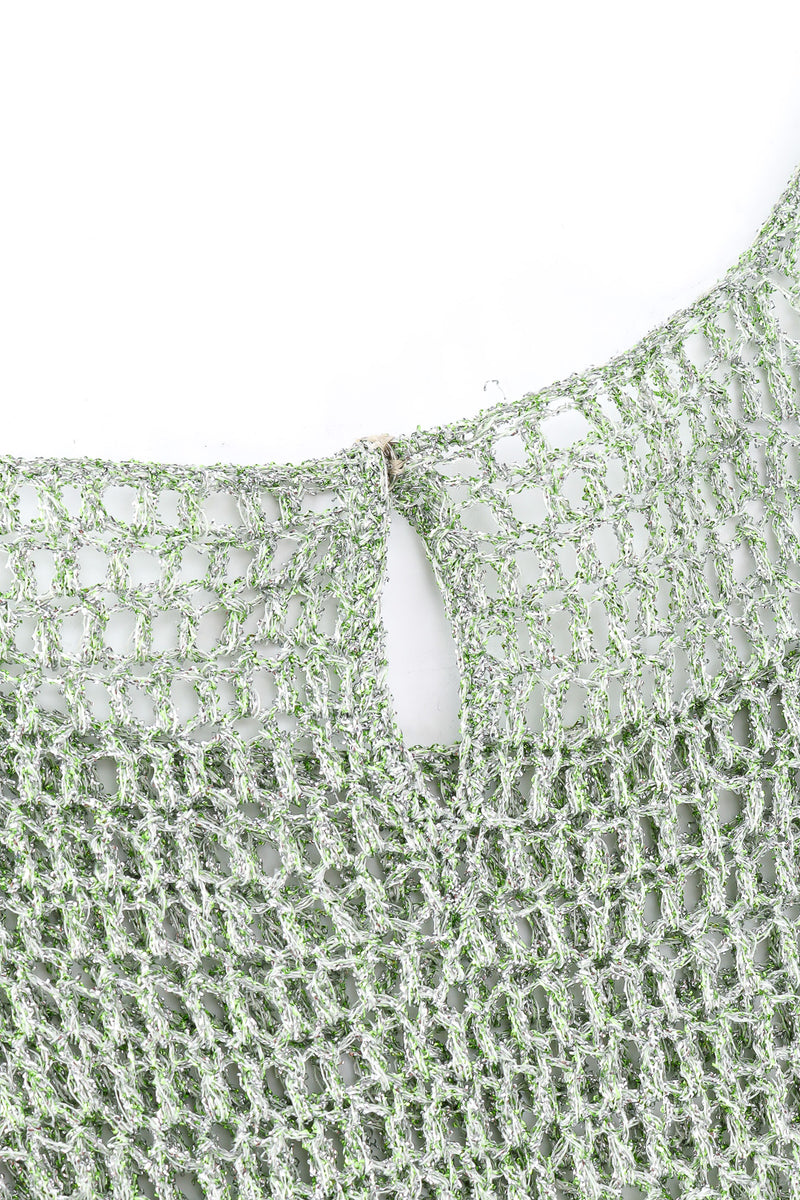 Knit top with chain details by Loris Azzaro keyhole snap @recessla