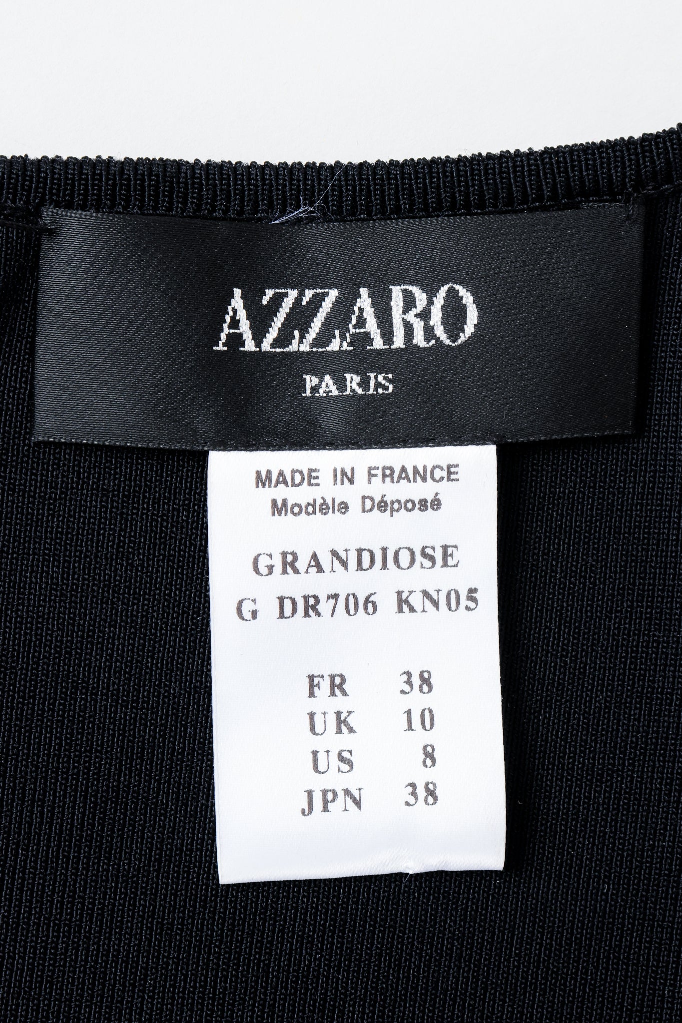 Vintage Loris Azzaro Label on black