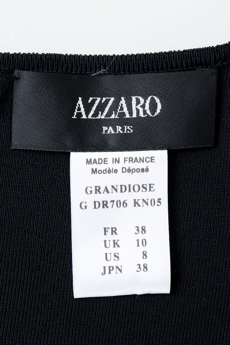 Vintage Loris Azzaro Label on black