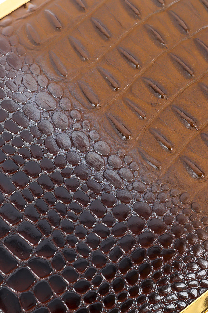 Lou Taylor gold frame box purse texture close-up @recessla