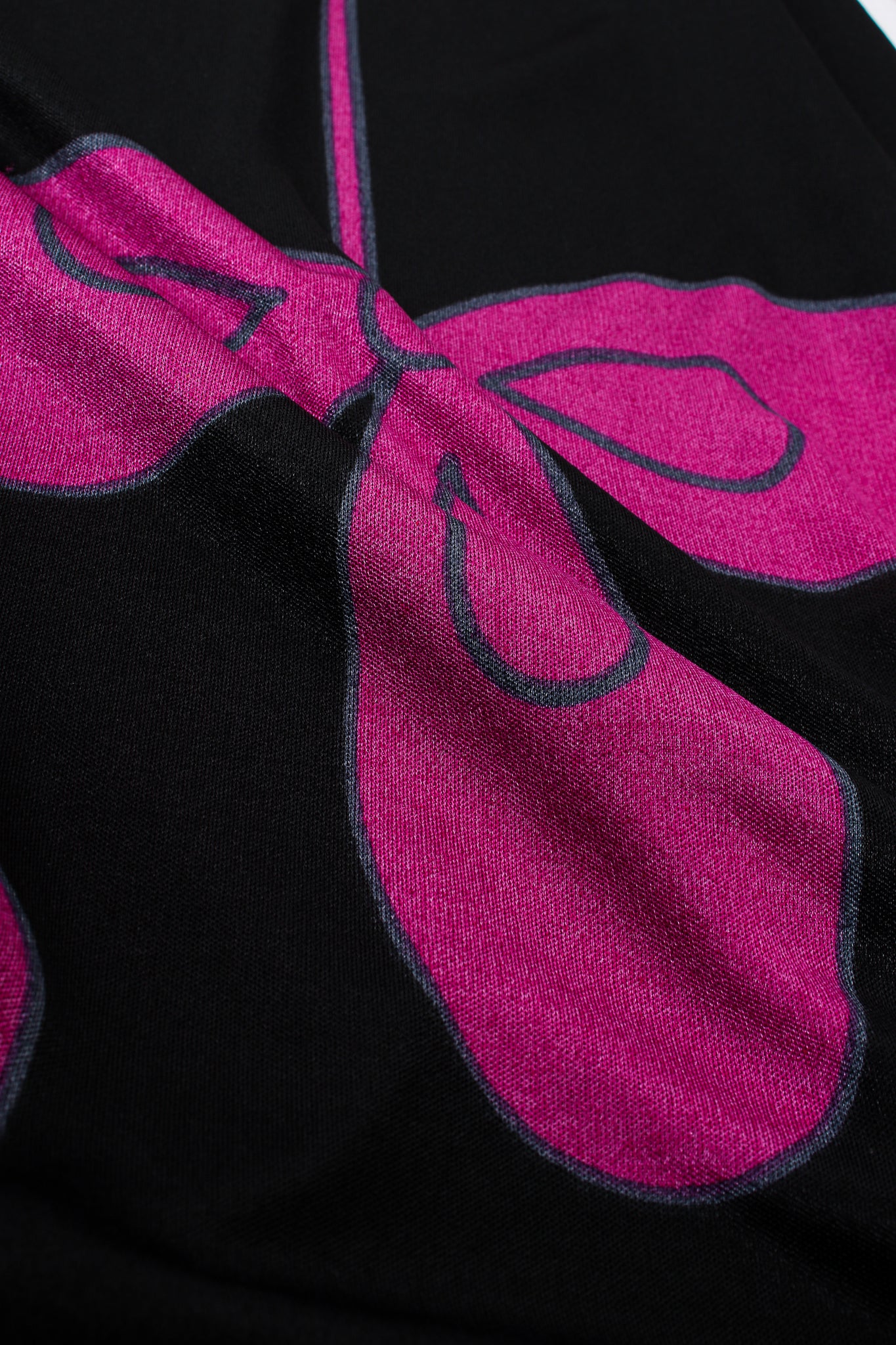 Vintage Louis Feraud Ombré Floral Jersey Dress fabric print detail at Recess Los Angeles