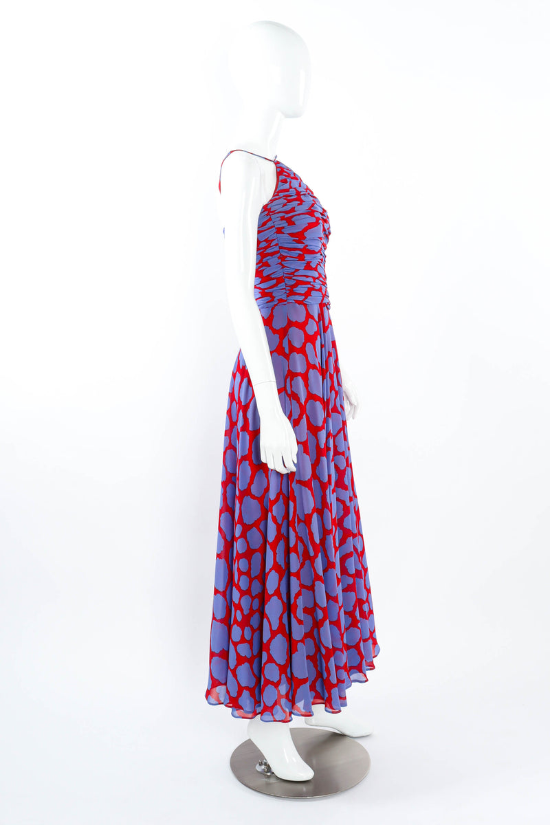 Louis Feraud Silk Crepe Floral Dress