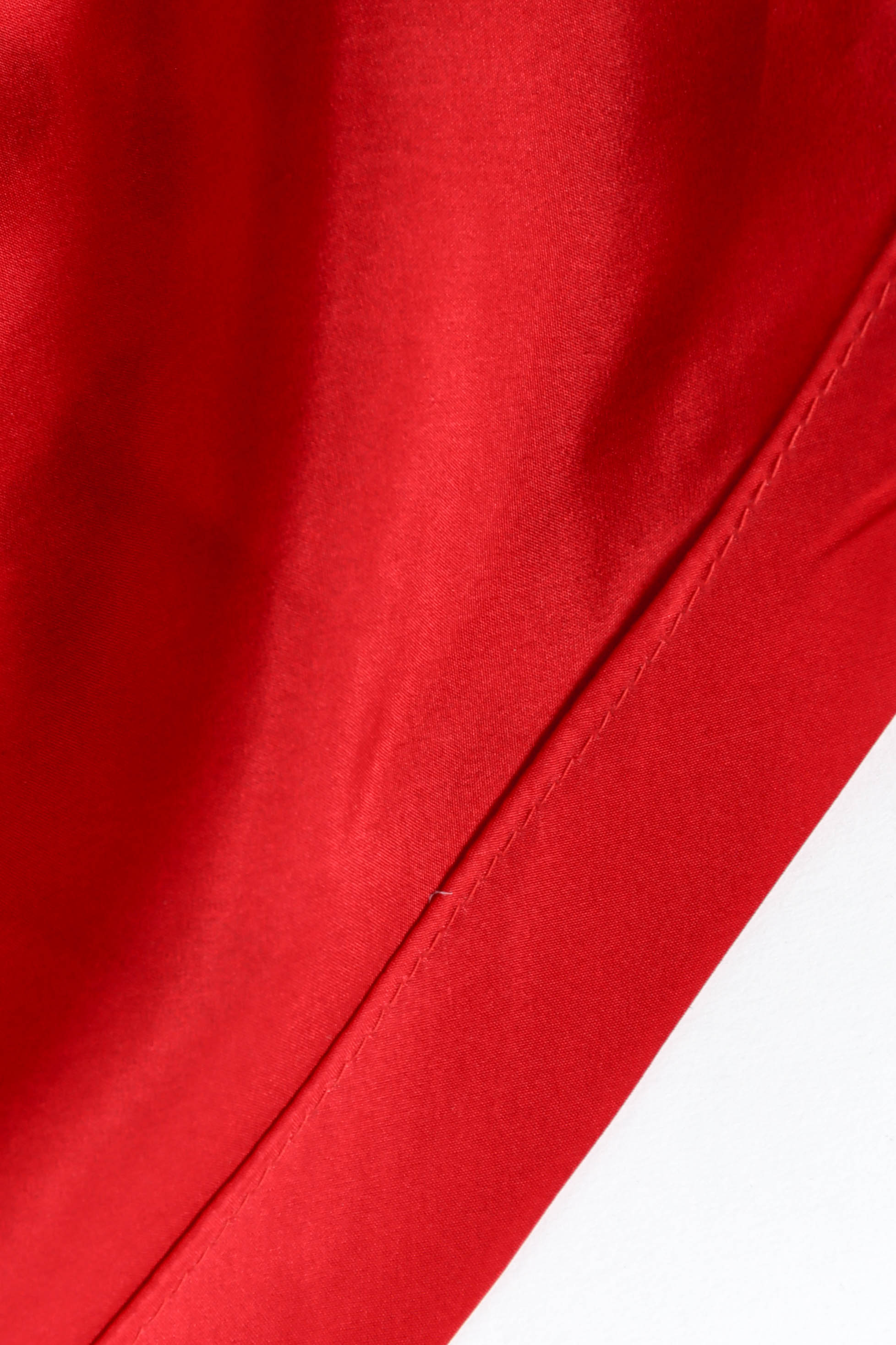 Vintage Louis Féraud Cloud Print Soirée Dress candy apple red silk lining @ Recess LA