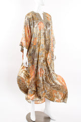 Vintage Lucie Ann Metallic Brocade Lamé Caftan on Mannequin flow at Recess Los Angeles