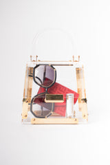 Vintage Lucite Acrylic Clear Box Bag