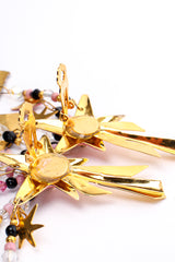 Vintage Lunch At The Ritz Starry-Eyed Deco Man Woman Earrings clip back at Recess Los Angeles