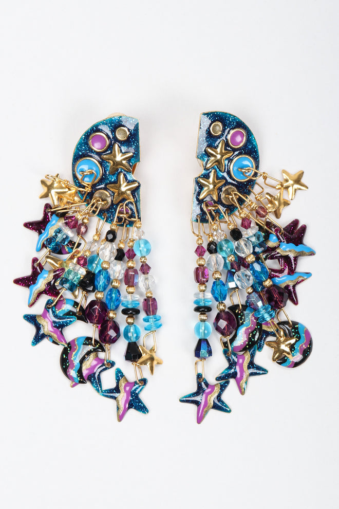 Recess Los Angeles Vintage Lunch At The Ritz Starsplosion Cascade Chandelier Earrings