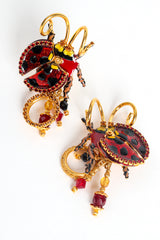 Vintage Lunch At The Ritz Bug Be A Lady Ladybug Earrings at Recess Los Angeles