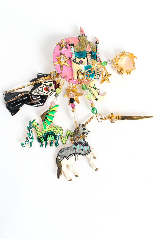 Vintage Lunch At The Ritz Fantasy Castle Tintagel Earrings at Recess LA