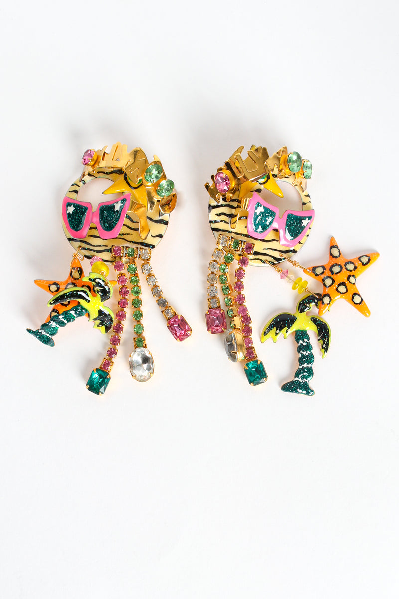 Vintage Lunch At The Ritz Hollywood & Vine Souvenir Earrings at Recess Los Angeles
