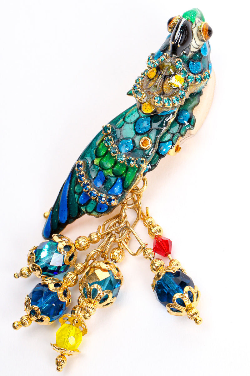 Vintage Lunch At The Ritz LATR Macaw Parrot Bead Dangle Earrings at Recess Los Angeles