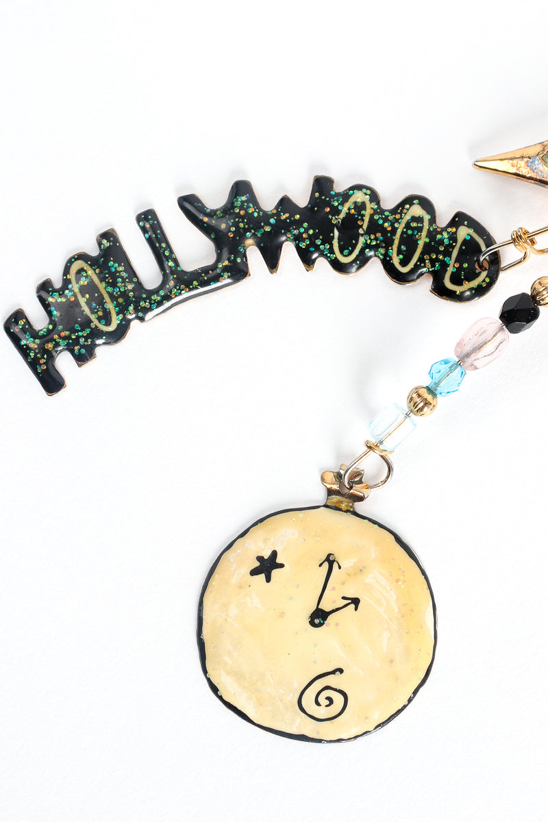 Vintage Lunch At The Ritz World Clock Time Zone Traveller Earrings hollywood at Recess Los Angeles