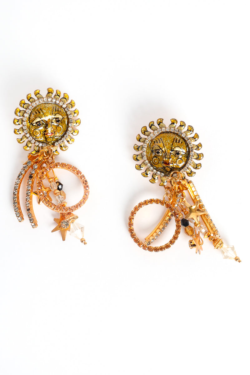 Vintage Lunch At The Ritz Sun Goddess Earrings at Recess Los Angeles