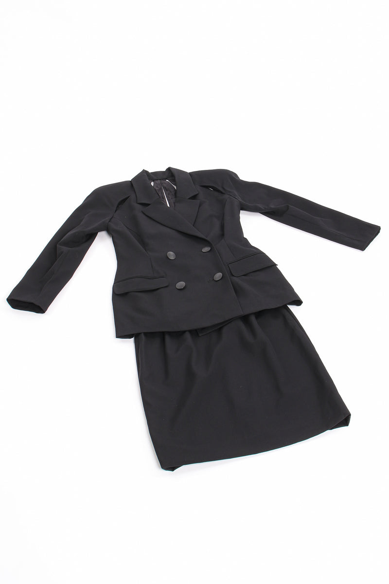 Vintage M.Yoko Slit Yoke Jacket & Skirt Suit flat at Recess Los Angeles