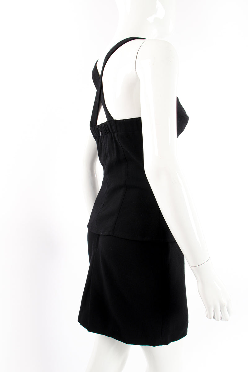 Vintage M.Yoko Wool Bustier & Skirt Set on Mannequin back crop at Recess Los Angeles