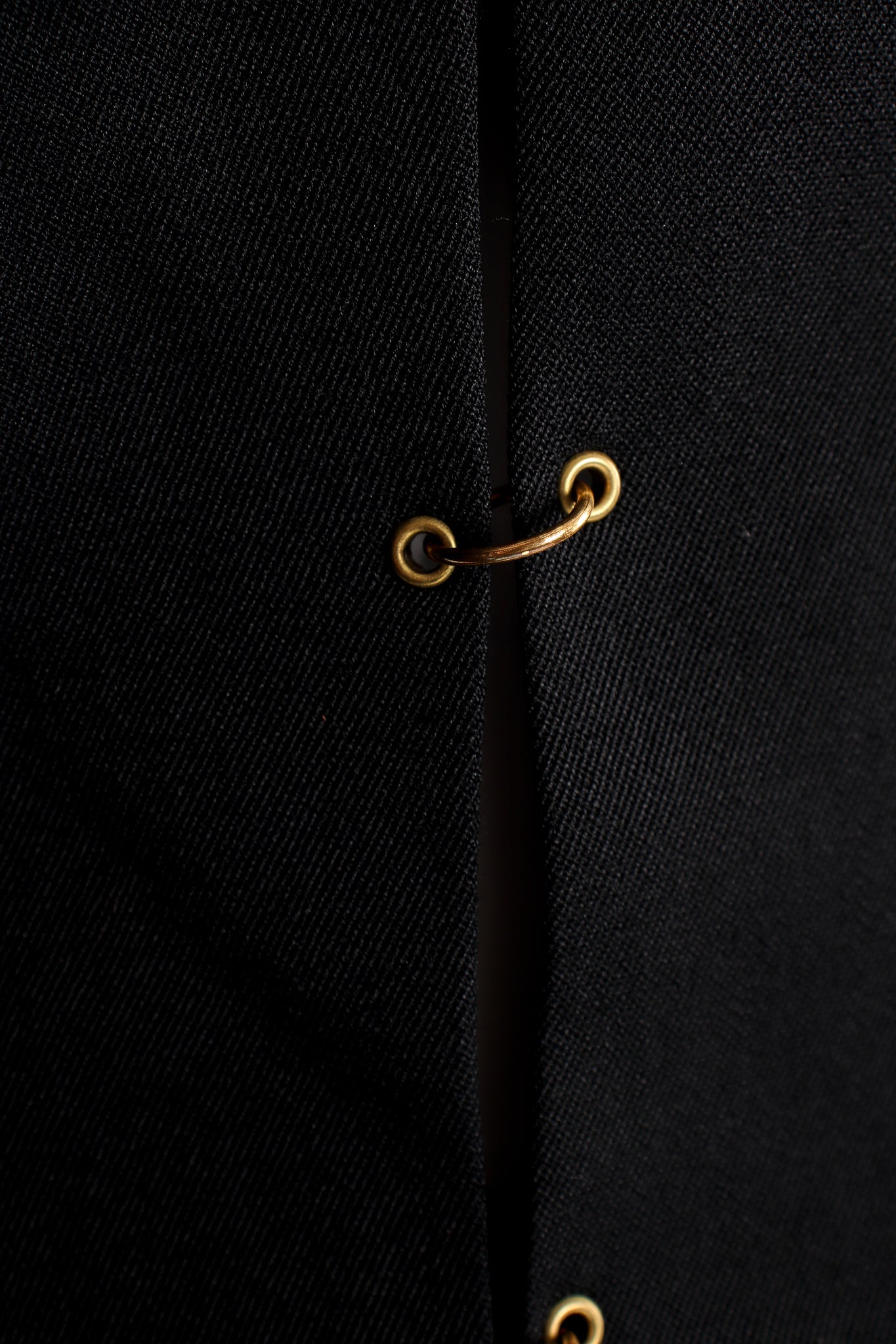 Vintage M.Yoko Pierced Ring Carwash Skirt Suit ring detail at Recess Los Angeles