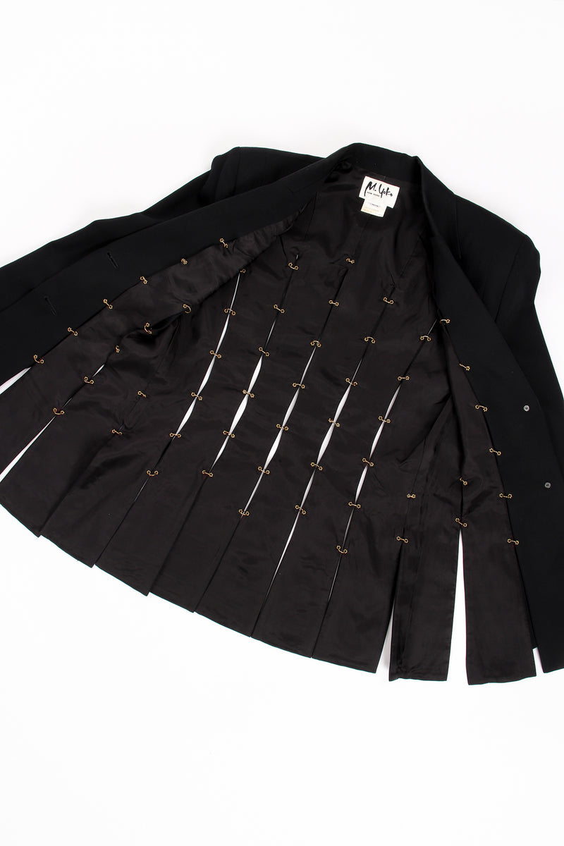 Vintage M.Yoko Pierced Ring Carwash Skirt Suit jacket lining at Recess Los Angeles
