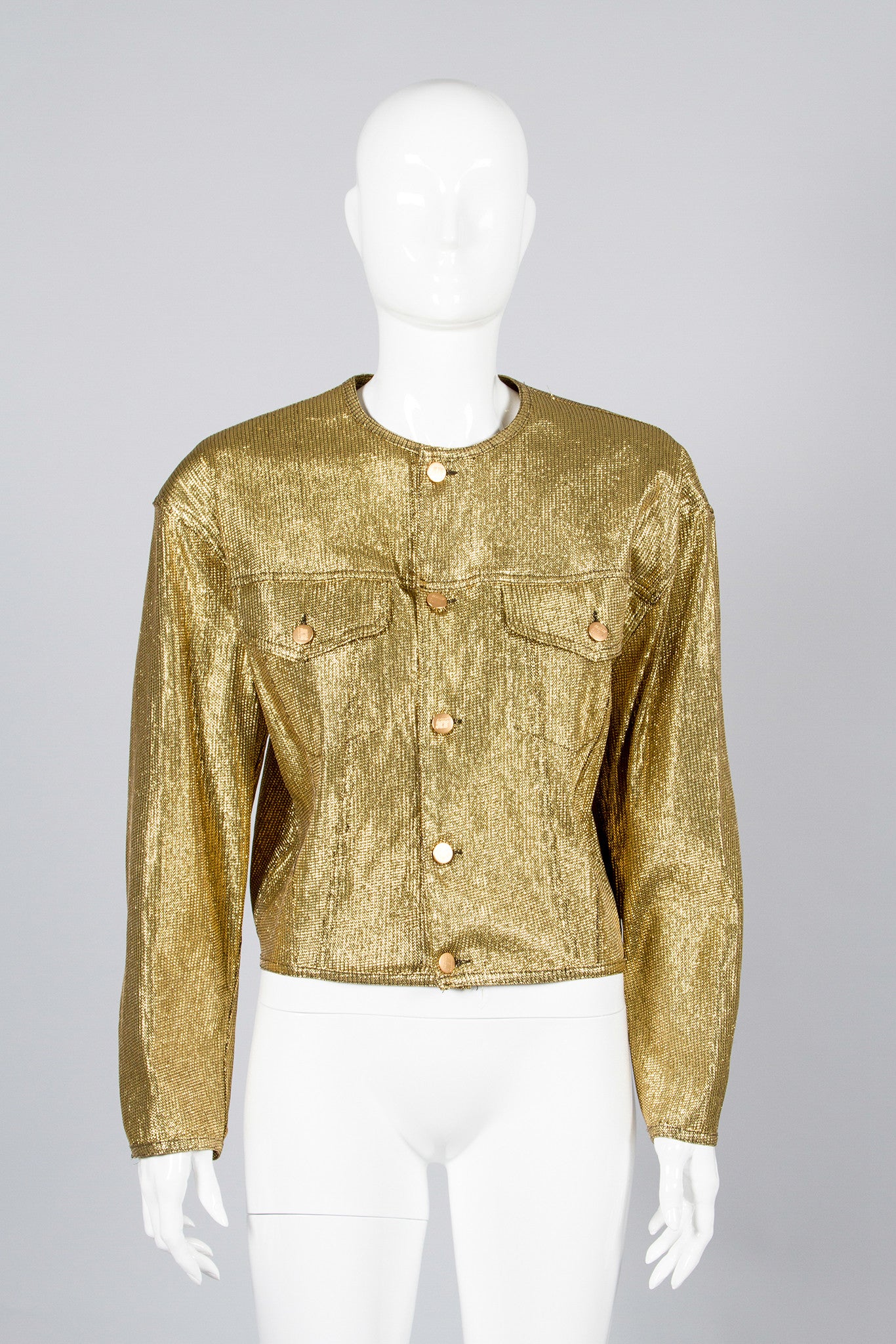 Junior Gaultier Metallic Gold Jacket