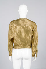 Jean Paul Gaultier Junior Gaultier Metallic Gold Jean Jacket