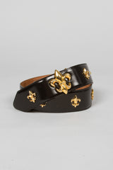 Moschino Fleur De Lys Belt