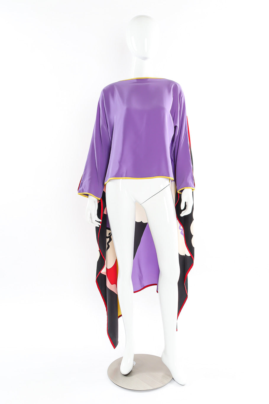 Whimsical blouse with cape attached by Michaele Vollbracht Front View @rcessla