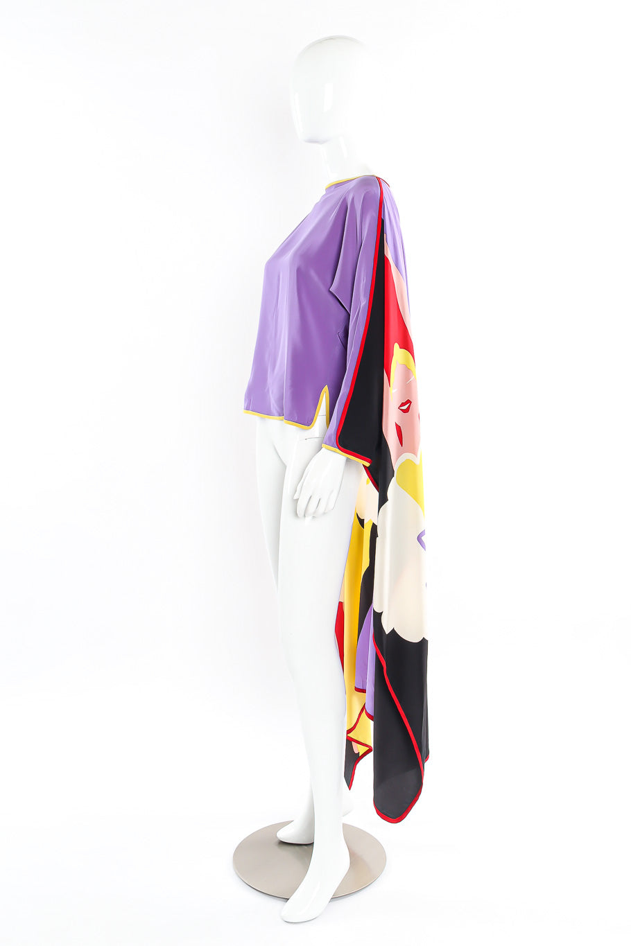 Whimsical blouse with cape attached by Michaele Vollbracht Side View @recessla