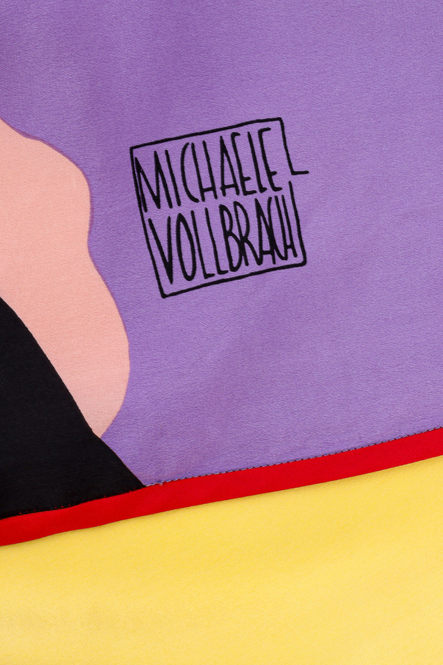 Whimsical blouse with cape attached by Michaele Vollbracht Logo Designer close-up @recessla