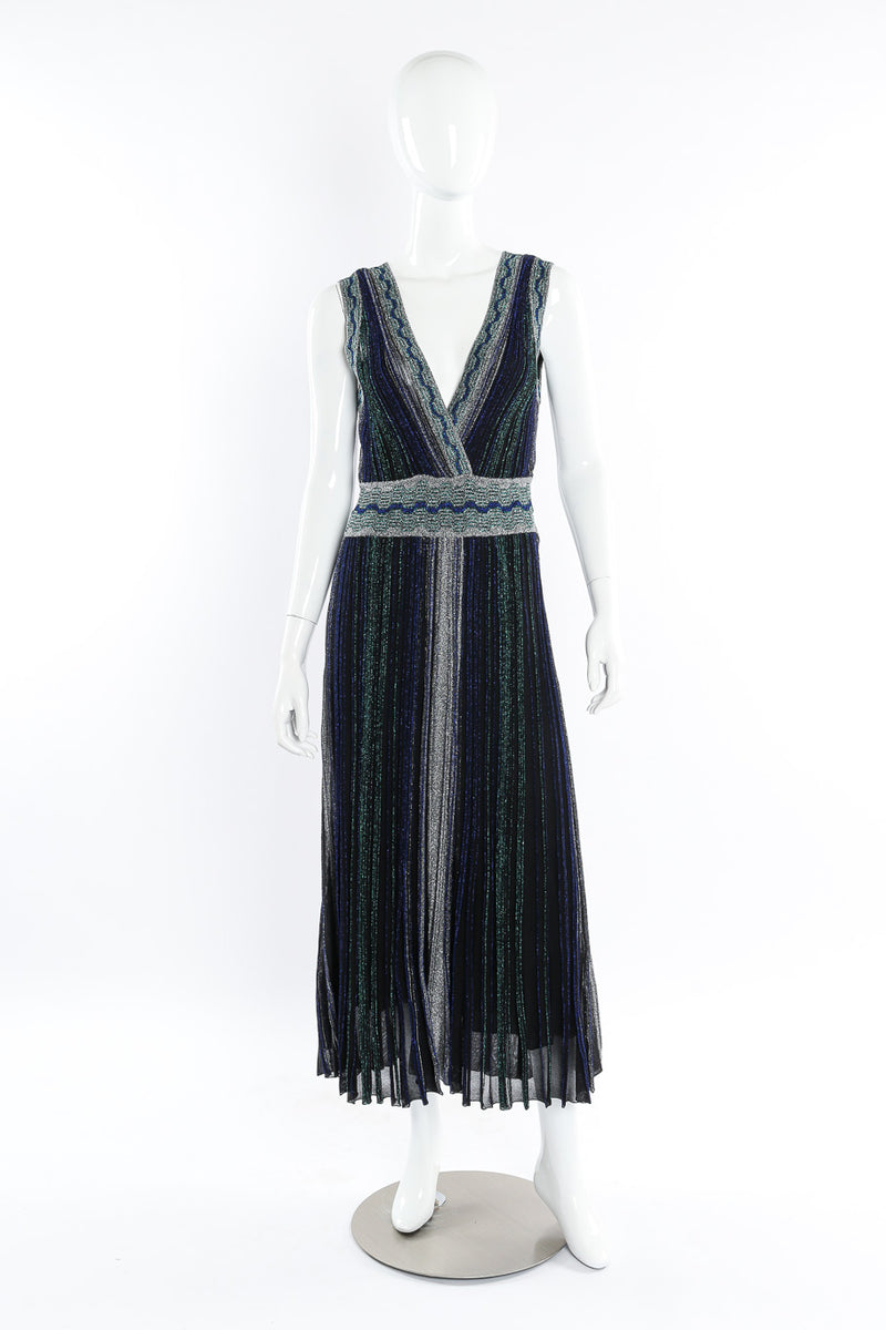 Missoni Wrap Effect Pleated Midi Dress on Mannequin @recesla