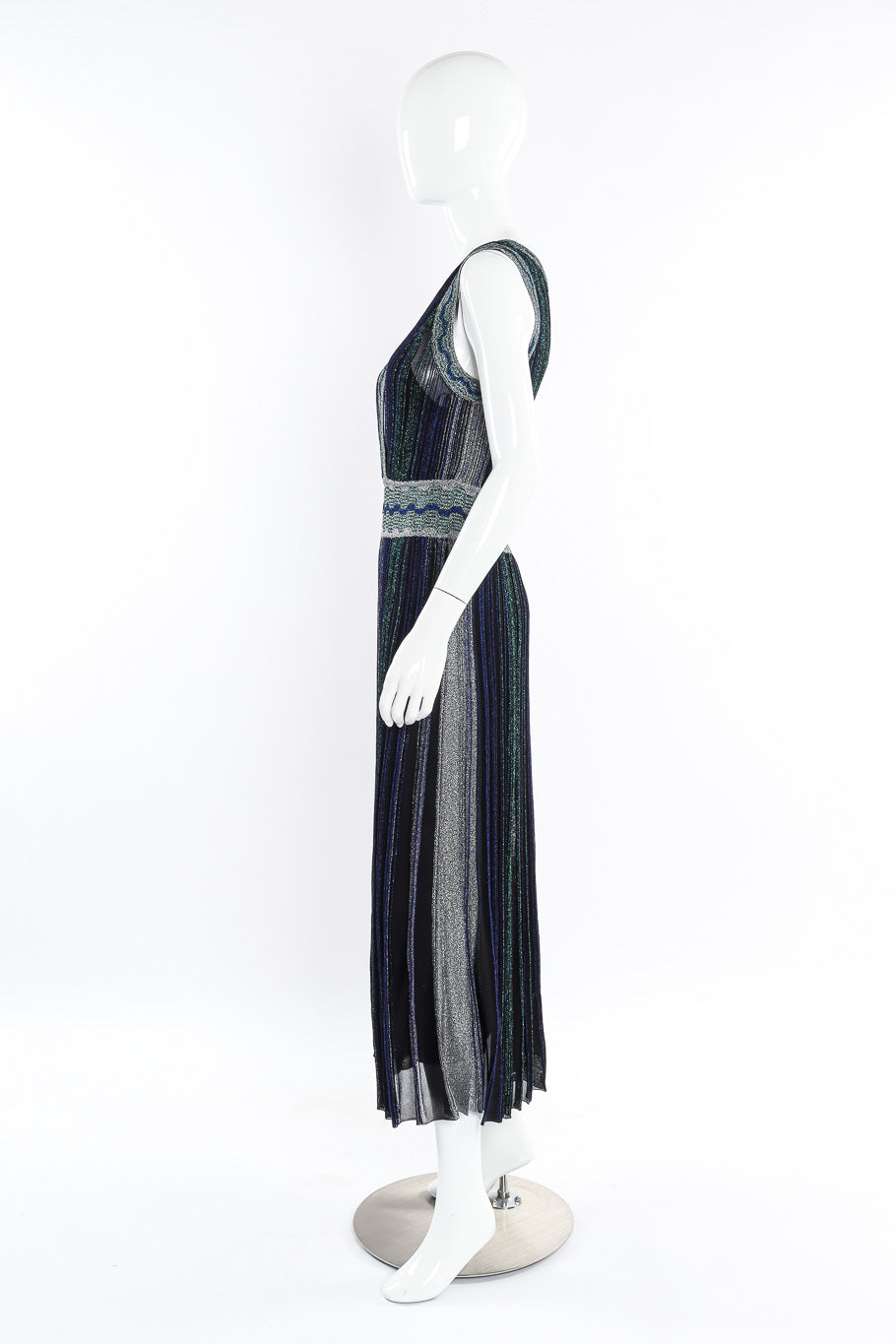 Missoni Wrap Effect Pleated Midi Dress on Mannequin @recesla