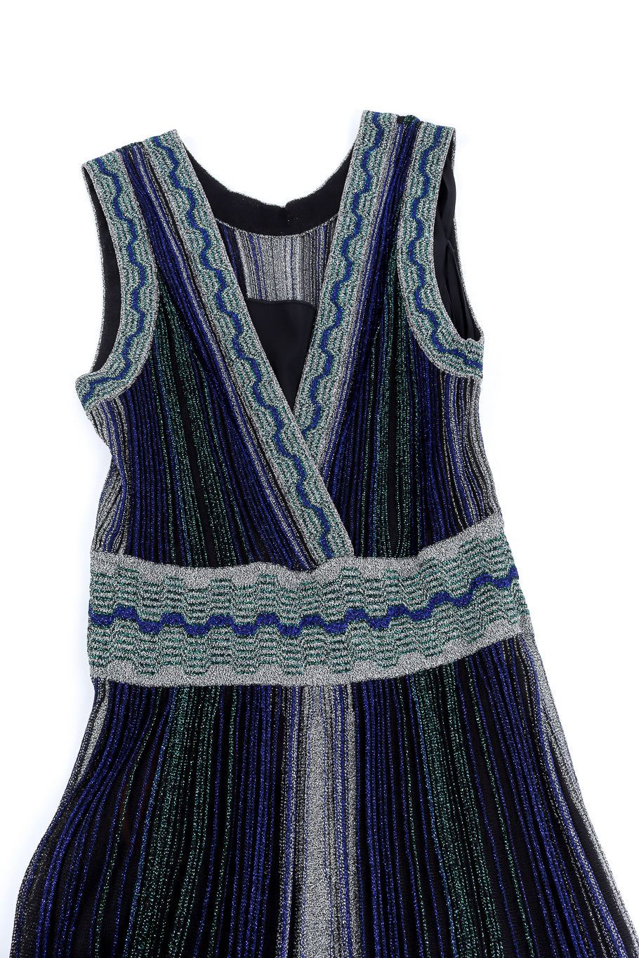 Missoni Wrap Effect Pleated Midi Dress Design Details @recesla
