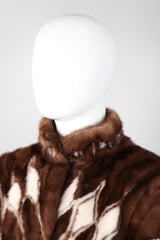 Recess Los Angeles Vintage Mink Diamond Fur Coat