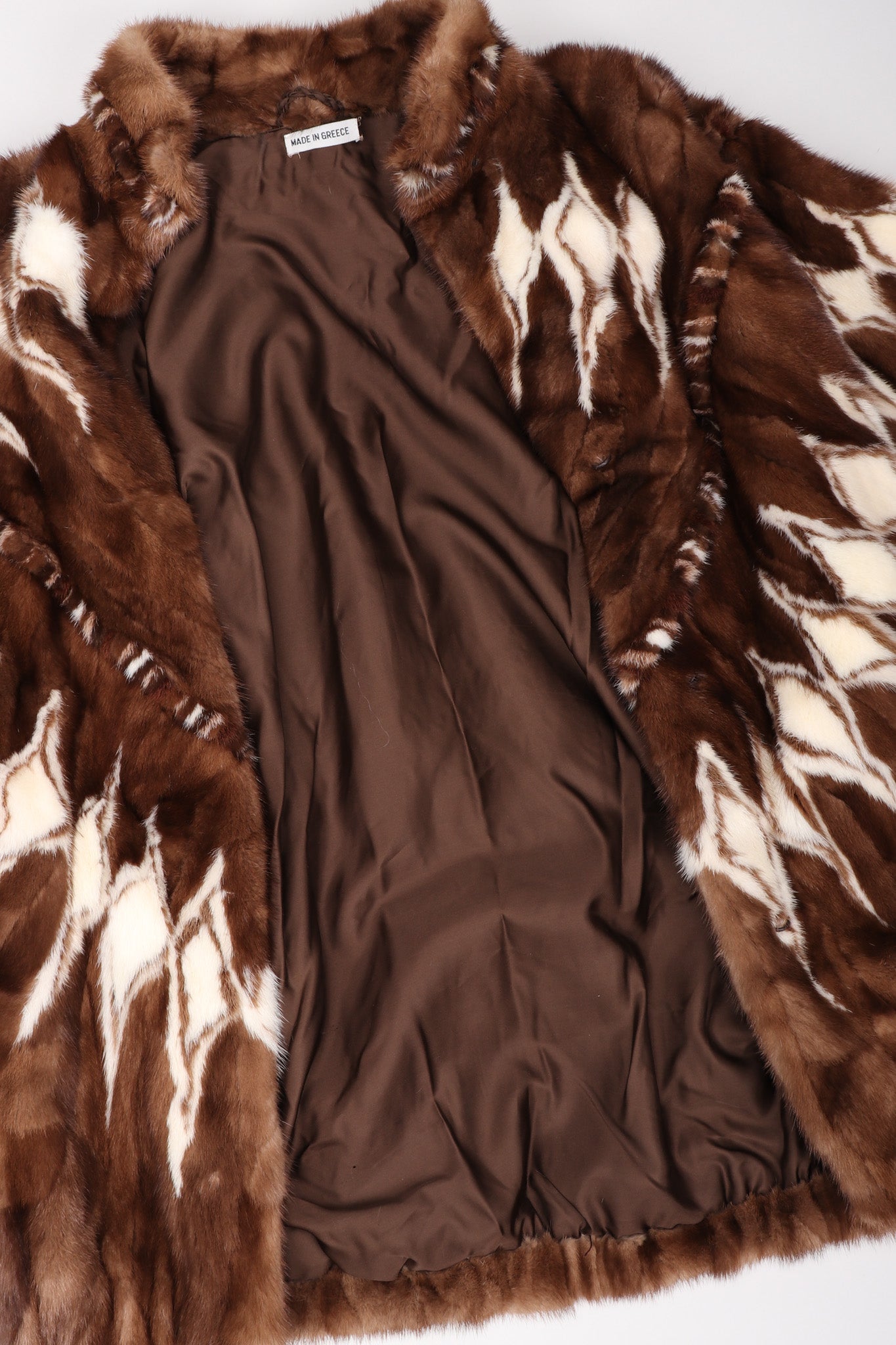 Recess Los Angeles Vintage Mink Diamond Fur Coat