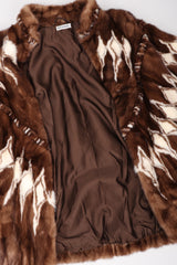 Recess Los Angeles Vintage Mink Diamond Fur Coat
