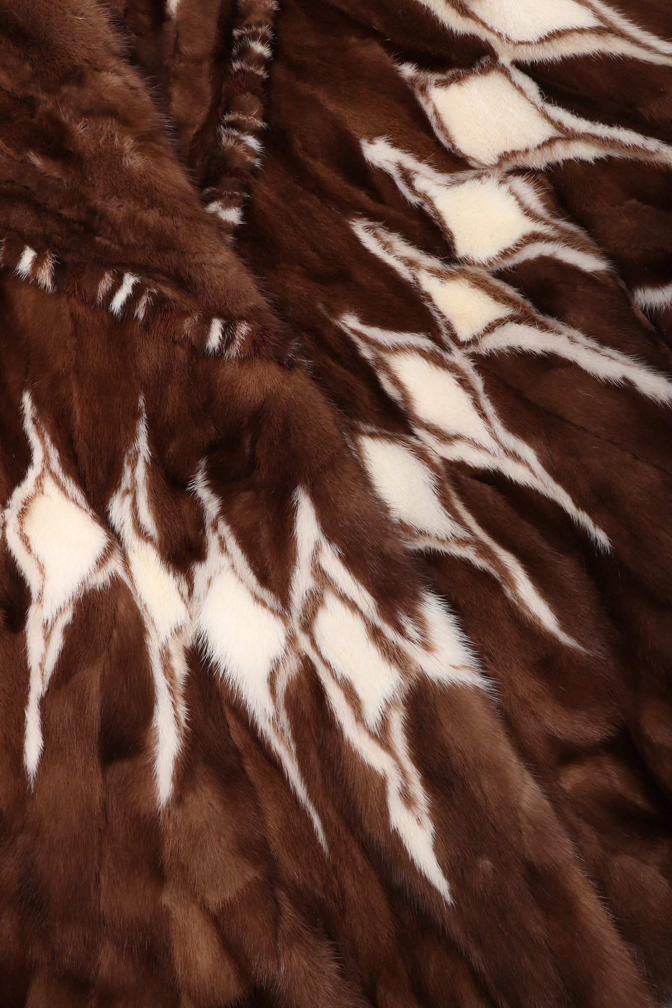Recess Los Angeles Vintage Mink Diamond Fur Coat