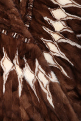 Recess Los Angeles Vintage Mink Diamond Fur Coat