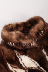 Recess Los Angeles Vintage Mink Diamond Fur Coat