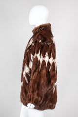 Recess Los Angeles Vintage Mink Diamond Fur Coat