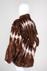 Recess Los Angeles Vintage Mink Diamond Fur Coat