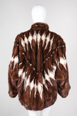 Recess Los Angeles Vintage Mink Diamond Fur Coat